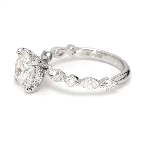 2.07ct Isabella Size 6.5 White Frame 2
