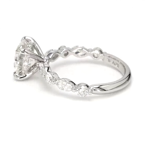 2.07ct Isabella Size 6.5 White Frame 3