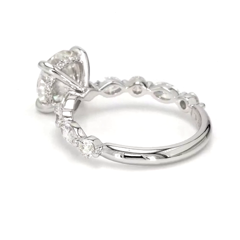 2.07ct Isabella Size 6.5 White Frame 4