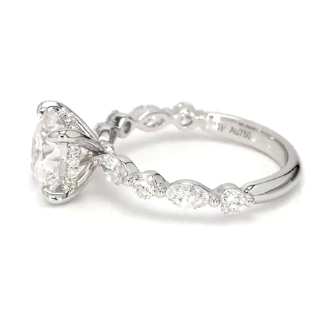 2.07ct Isabella Size 6.5 White Frame 13