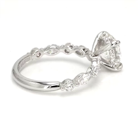 2.07ct Isabella Size 6.5 White Frame 18