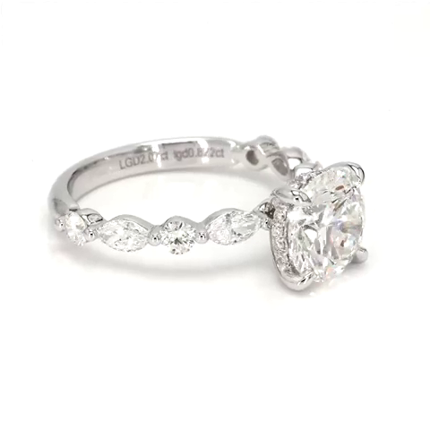 2.07ct Isabella Size 6.5 White Frame 20
