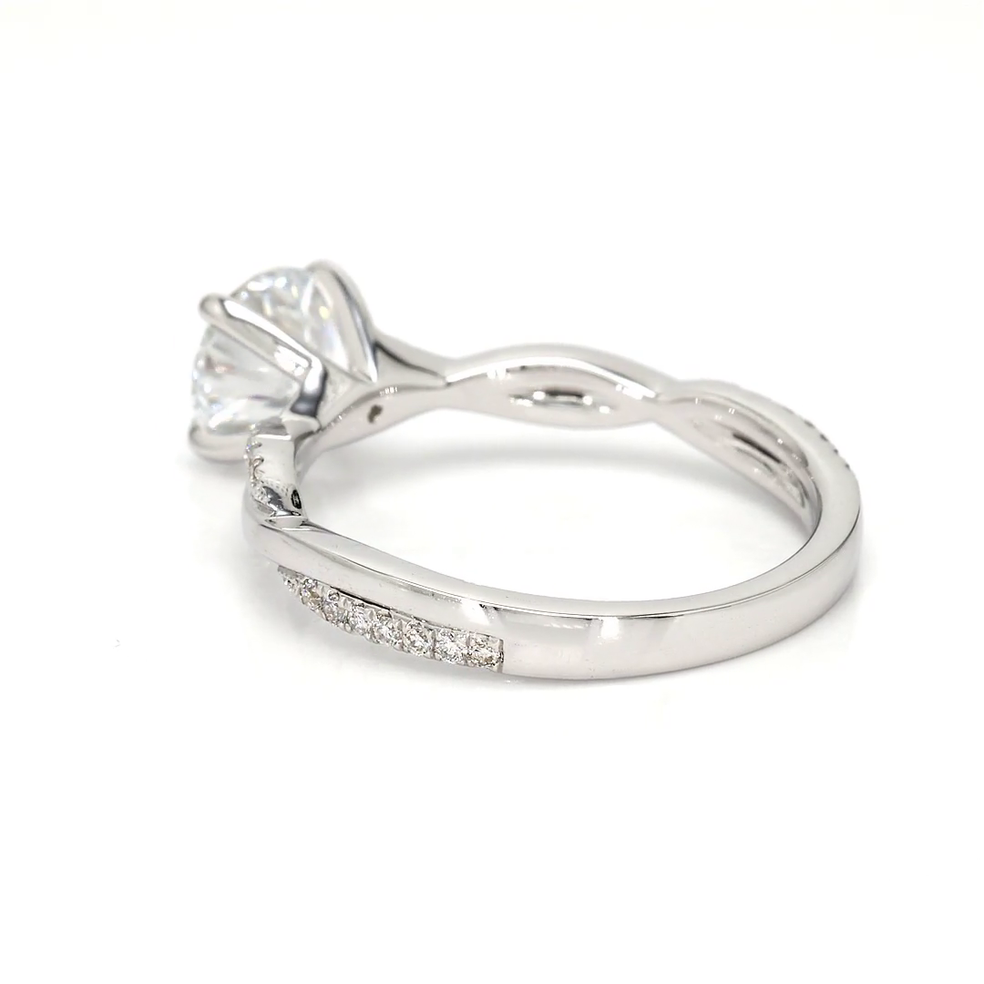 1.07ct Yves Size 6.5 White Frame 8