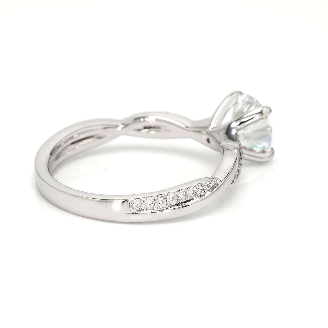 1.07ct Yves Size 6.5 White Frame 14