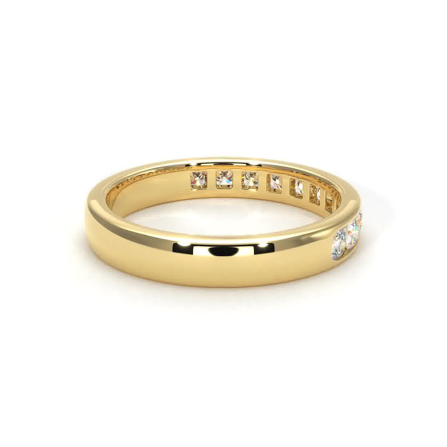 Channel - Lab Grown Yellow Gold