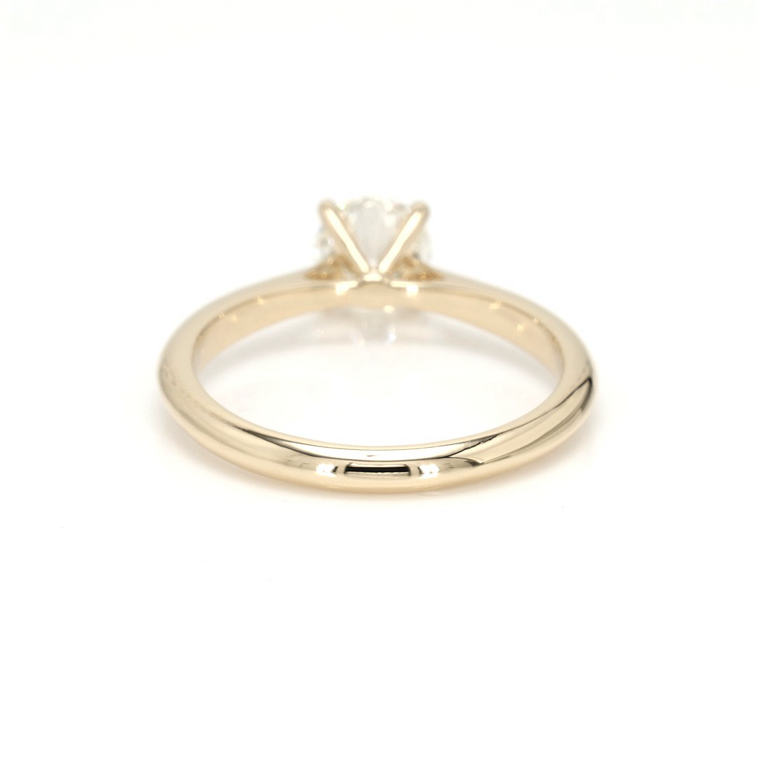 18K 0.7ct Round Shaped Florence Ring Yellow Frame 16