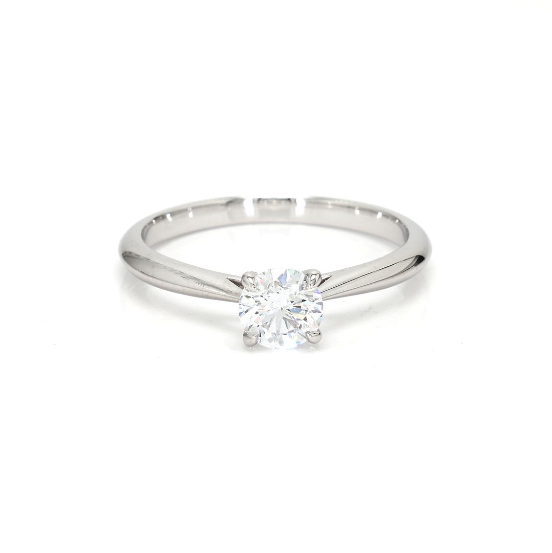 18K 0.53ct Round Shaped Florence Ring White Frame 0