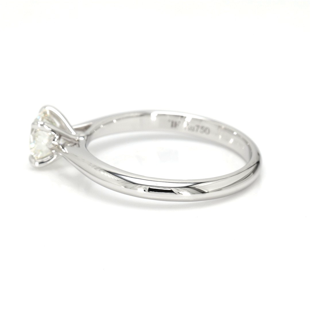 18K 0.74ct Round  Shaped Florence Ring White Frame 3