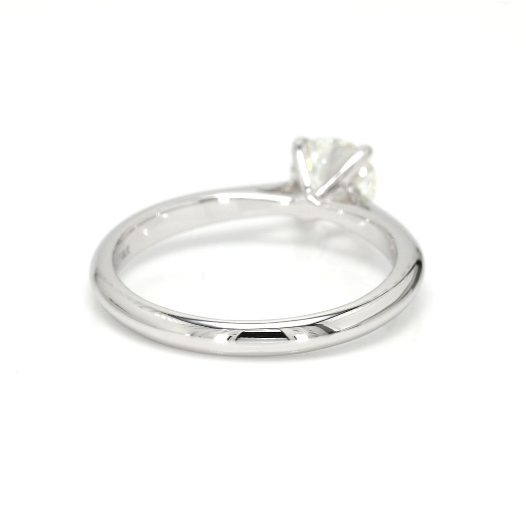 18K 0.74ct Round  Shaped Florence Ring White Frame 6