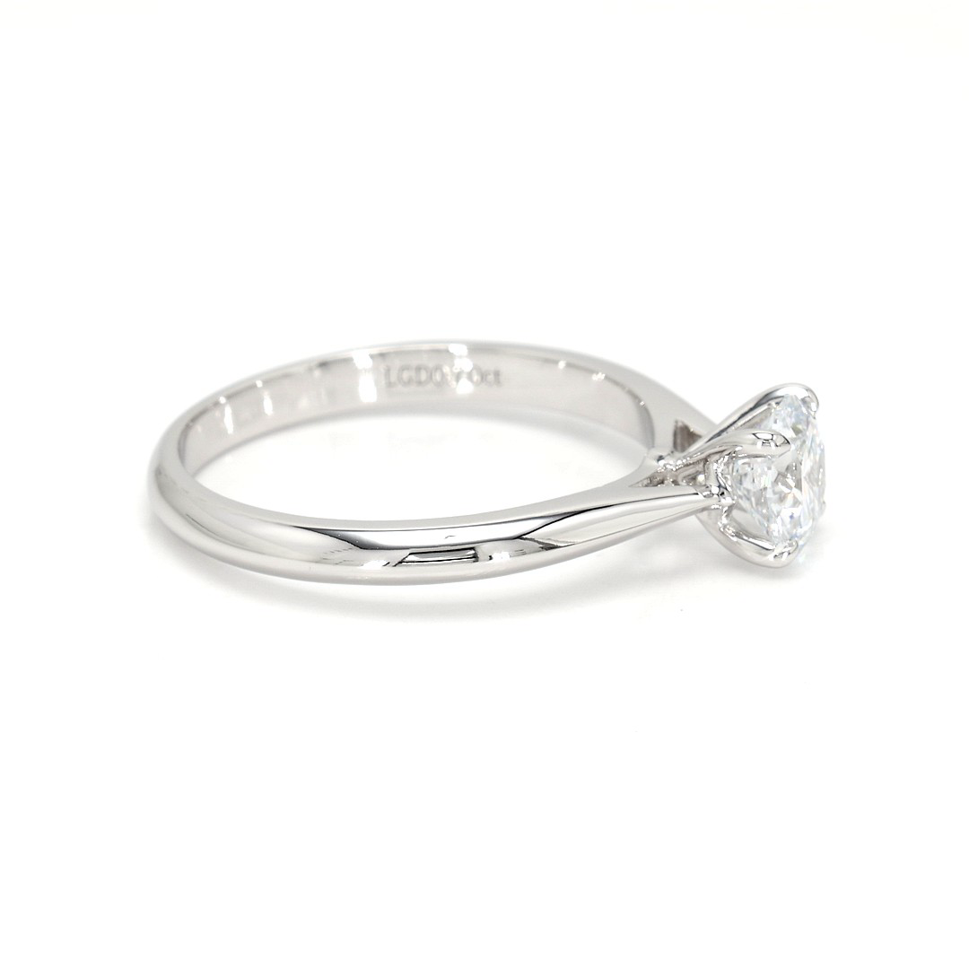 18K 0.7ct Round  Shaped Florence Ring White Frame 8