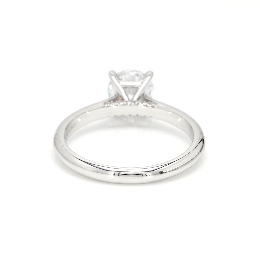 18K 1.03ct Round  Shaped Alice Ring White Frame 16
