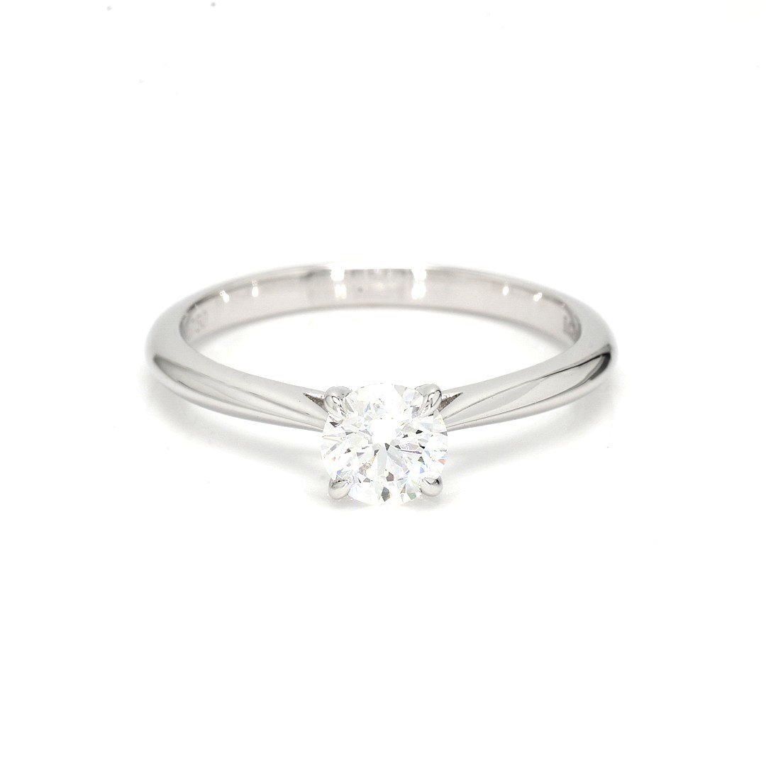 18K 0.52ct Round  Shaped Florence Ring White Frame 0