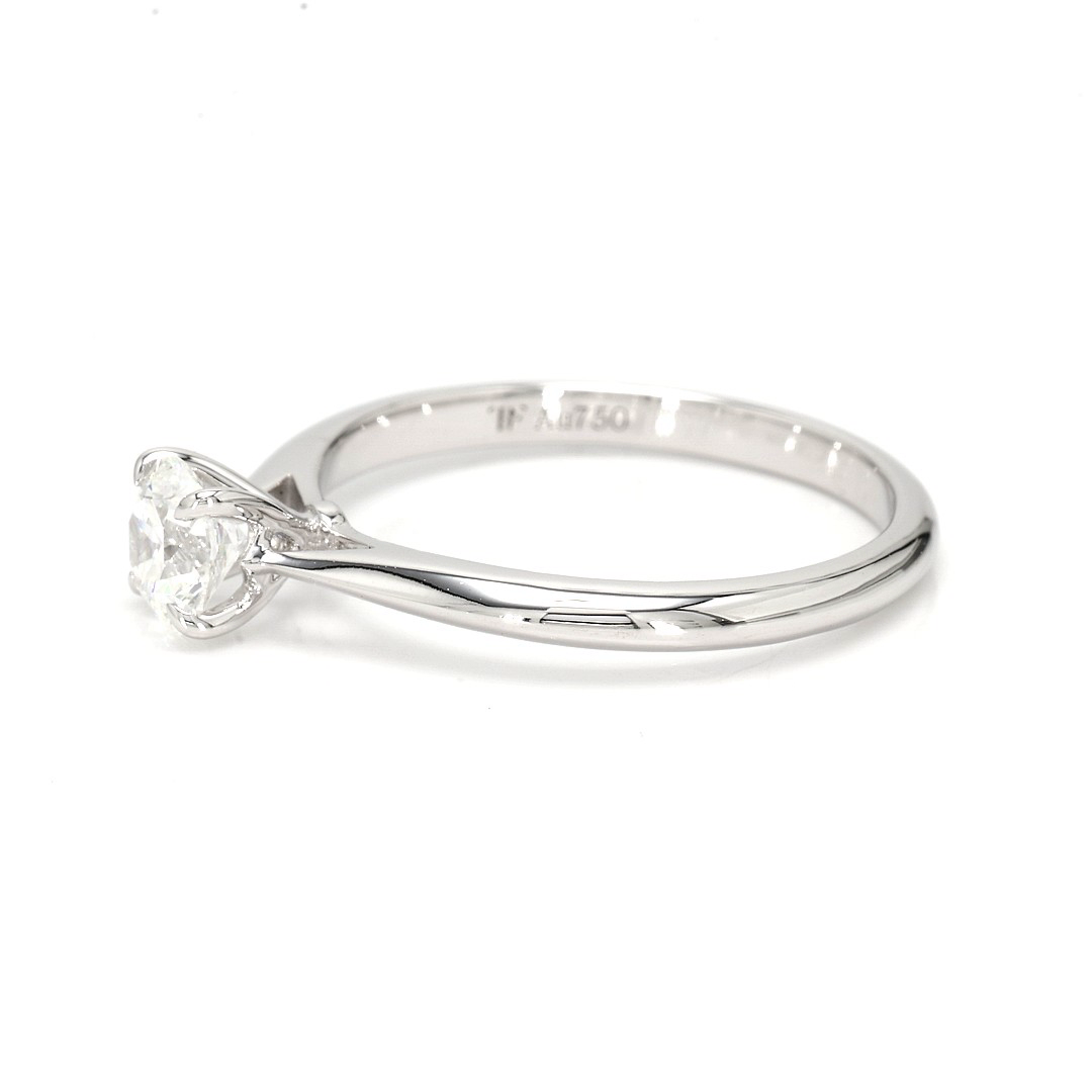 18K 0.52ct Round  Shaped Florence Ring White Frame 2