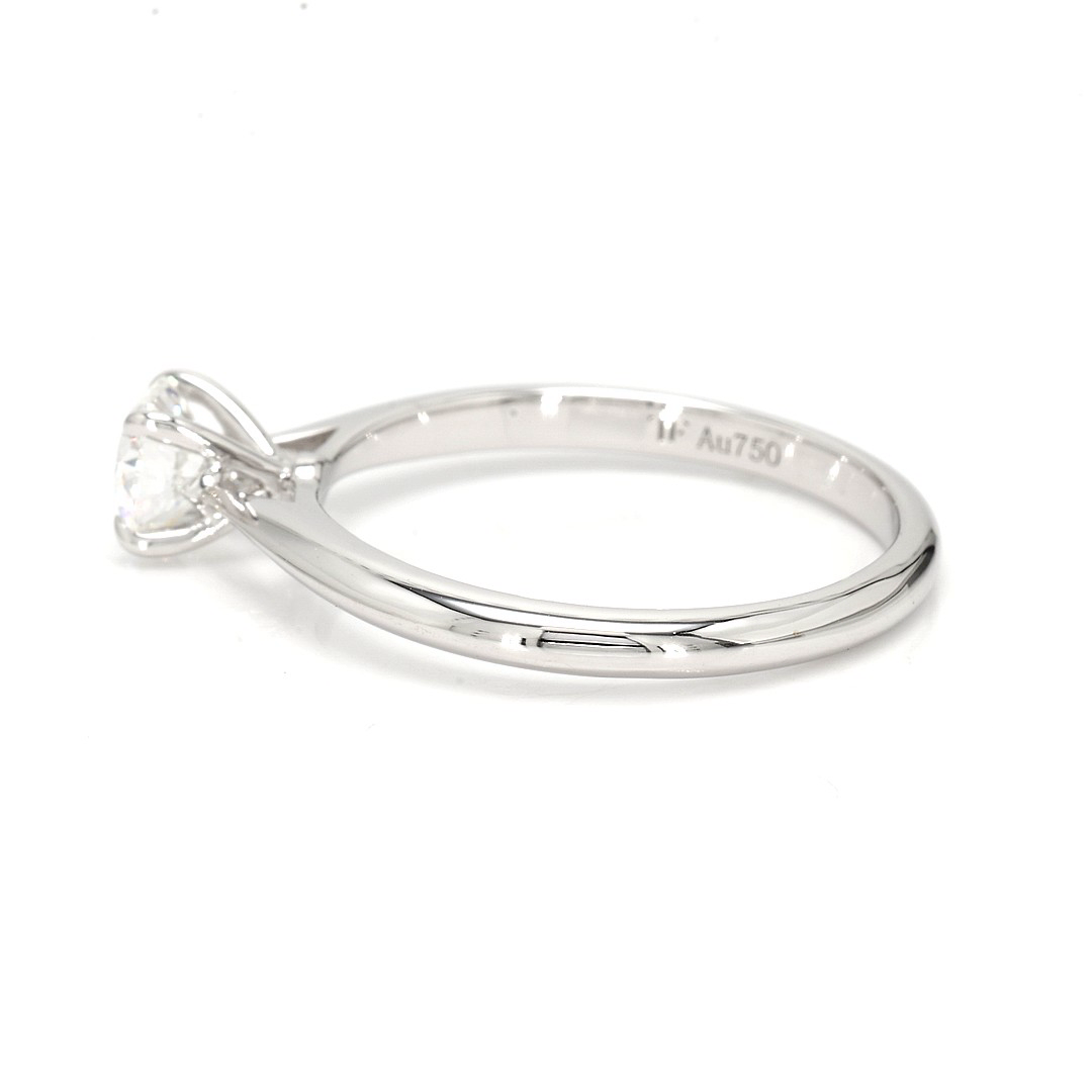 18K 0.52ct Round  Shaped Florence Ring White Frame 3