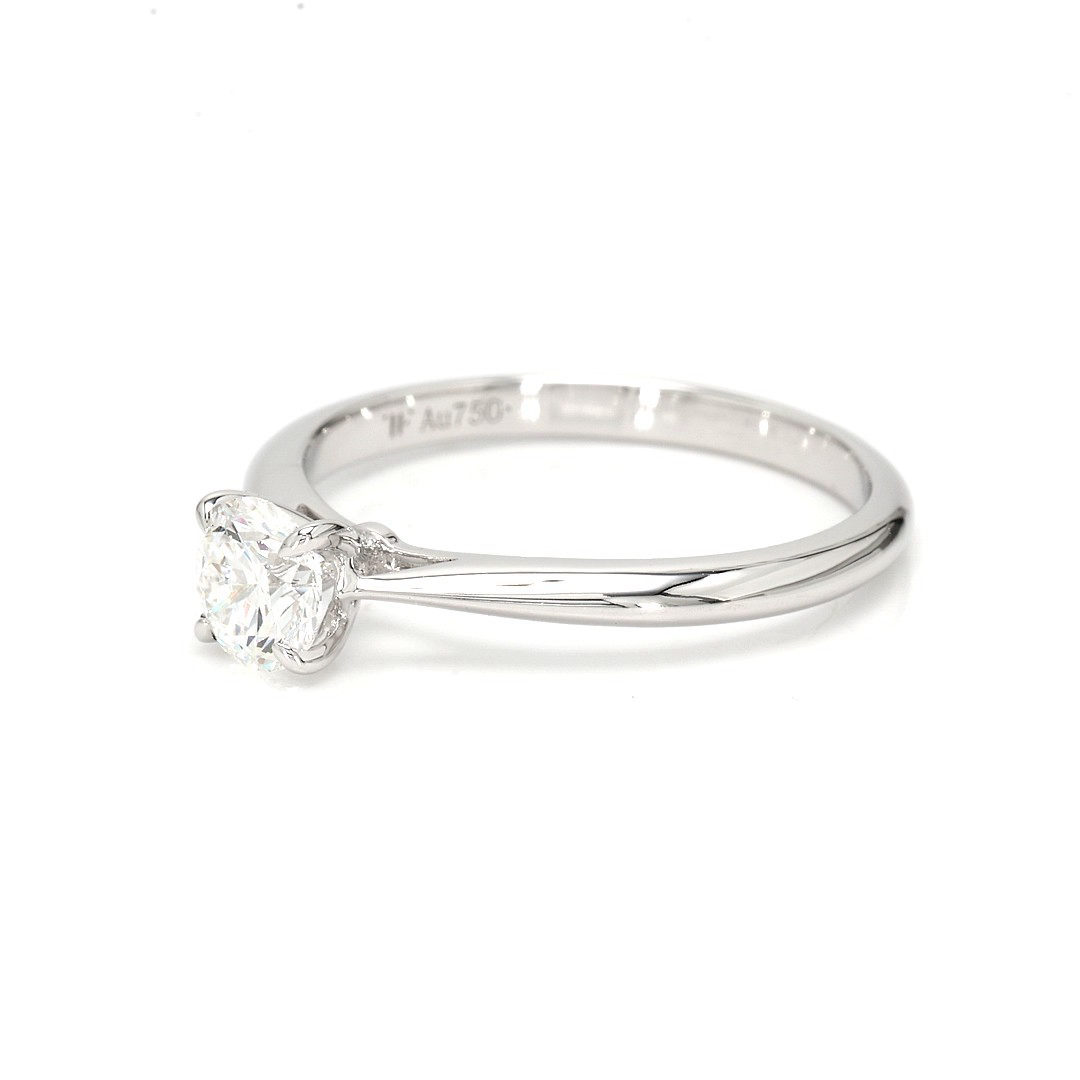 18K 0.52ct Round  Shaped Florence Ring White Frame 12