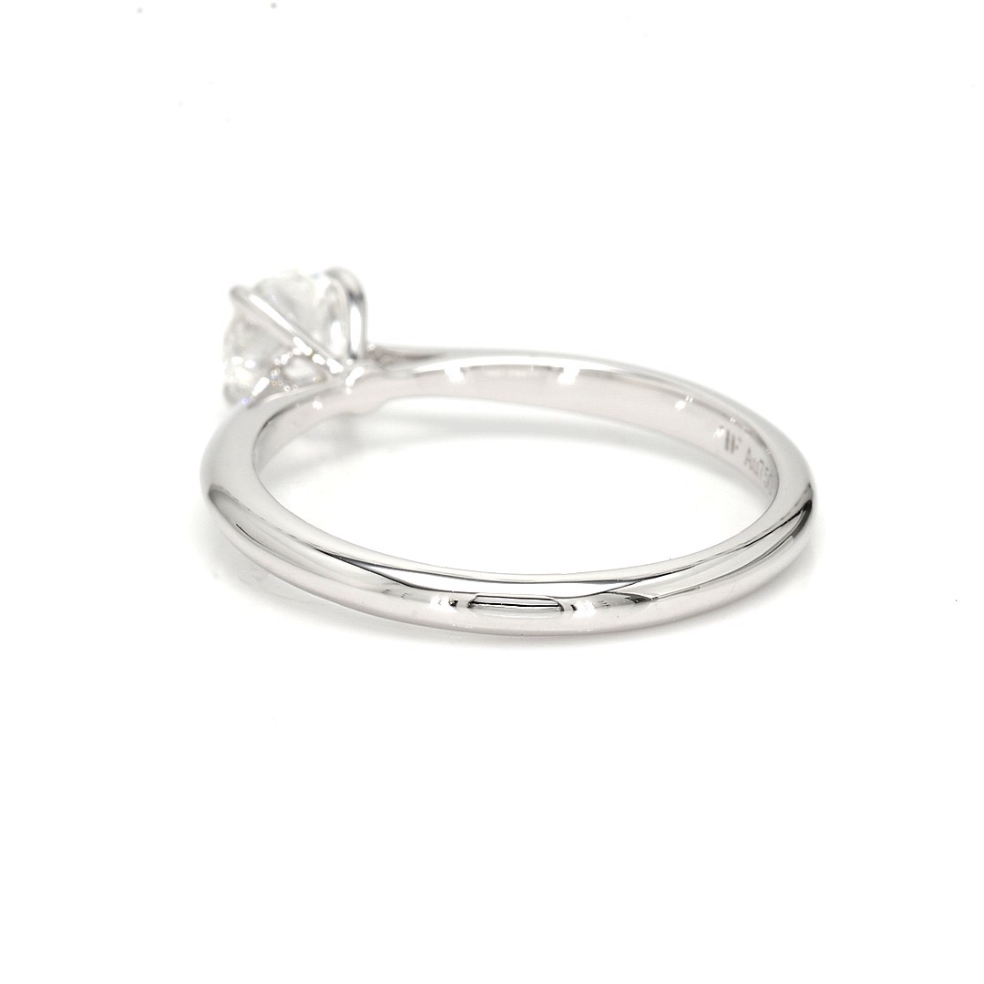 18K 0.52ct Round  Shaped Florence Ring White Frame 15