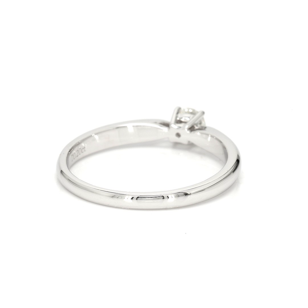 18K 0.21ct Round  Shaped Diane Ring White Frame 6