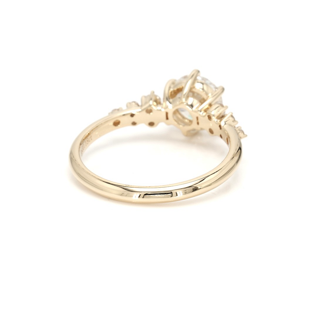 18K 1.06ct Round  Shaped Sophie Ring Yellow Frame 6