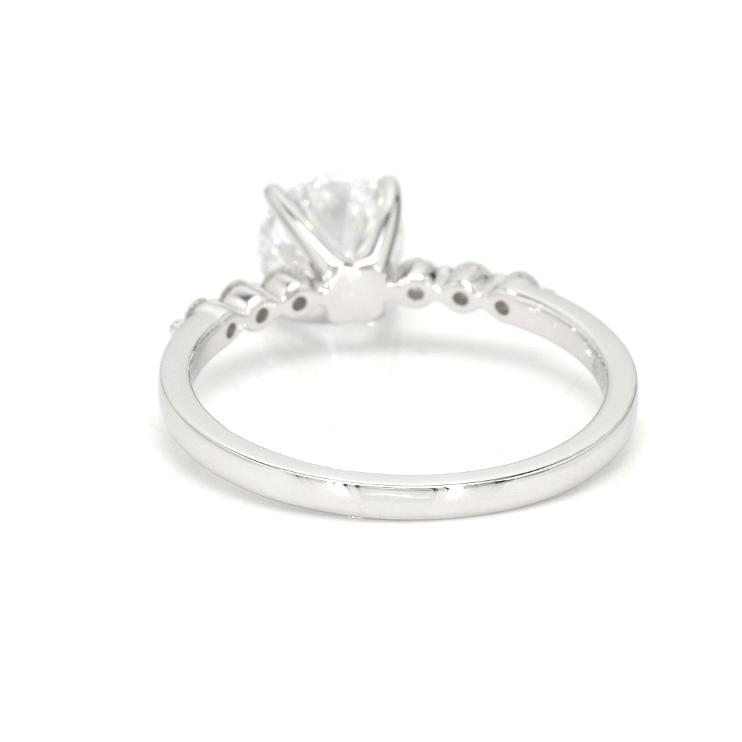 18K 1.05ct E VS1  Round  Shaped Maya White Frame 5