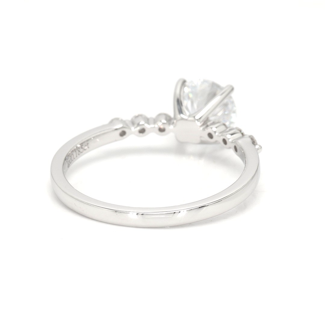 18K 1.05ct E VS1  Round  Shaped Maya White Frame 6