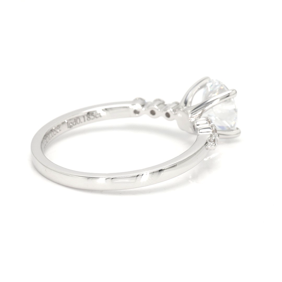 18K 1.05ct E VS1  Round  Shaped Maya White Frame 7