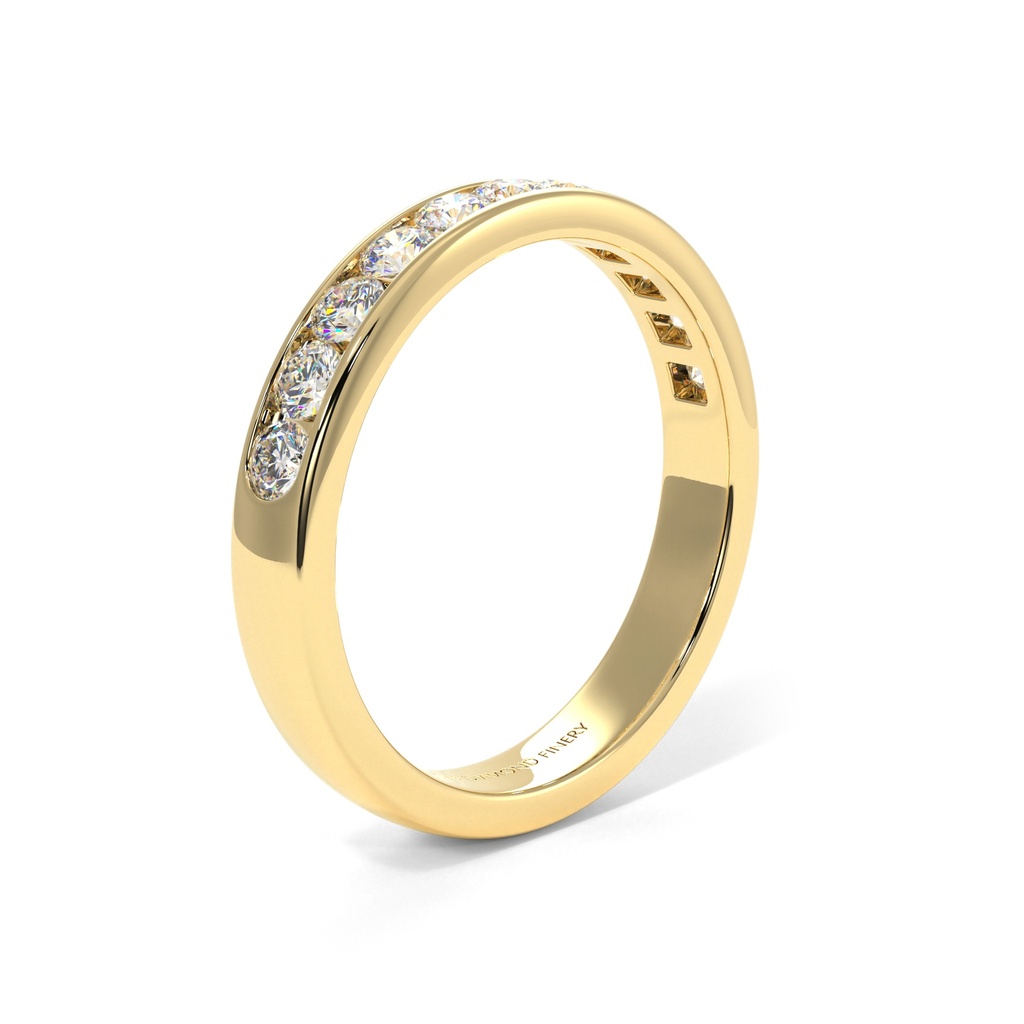 Channel - Lab Grown Yellow Gold