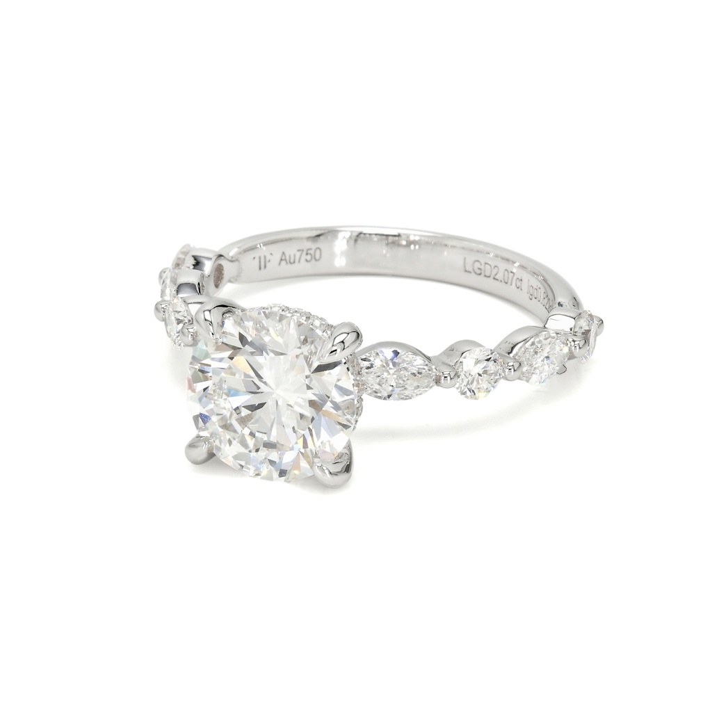 2.07ct Isabella Size 6.5 White