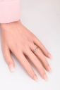 18K 0.76ct Round Shaped Diane Ring Rose