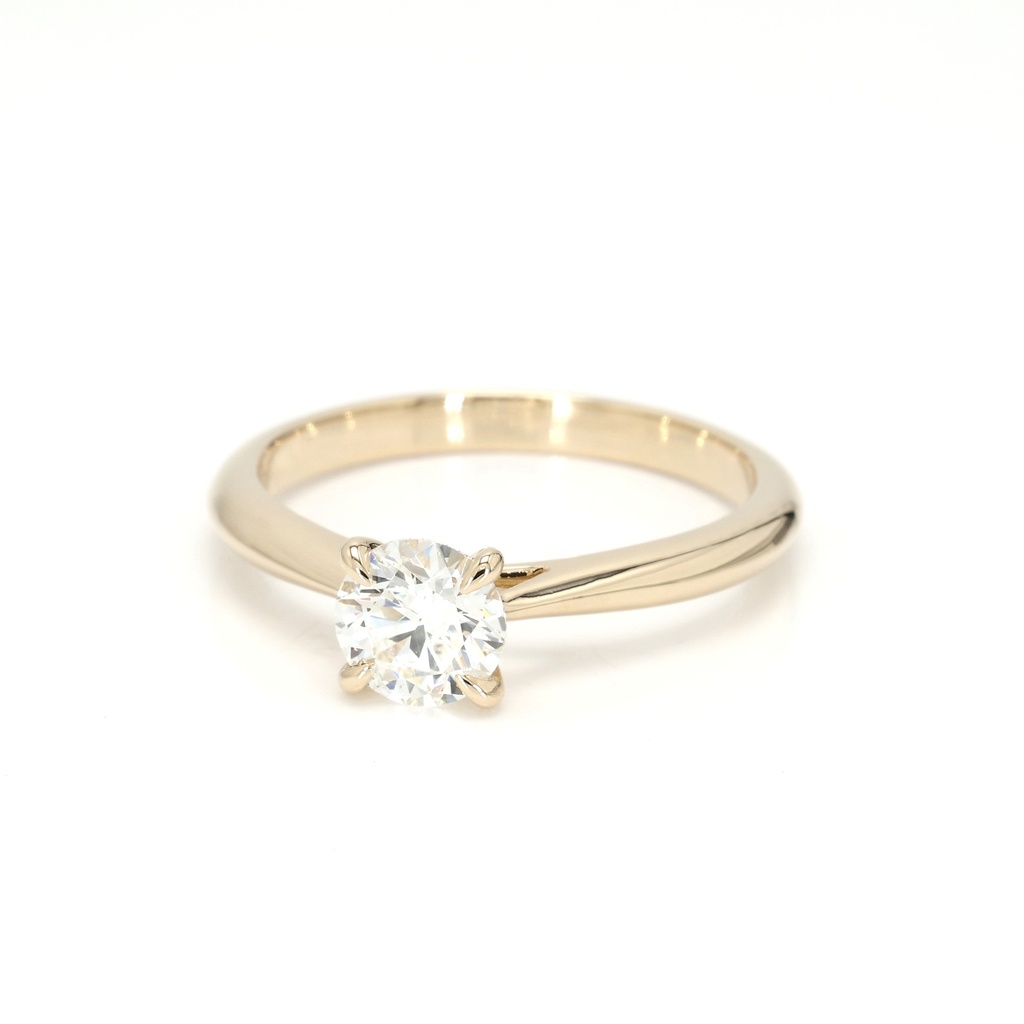 18K 0.7ct Round Shaped Florence Ring Yellow