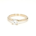 18K 0.7ct Round Shaped Florence Ring Yellow