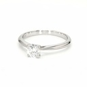 18K 0.53ct Round Shaped Florence Ring White
