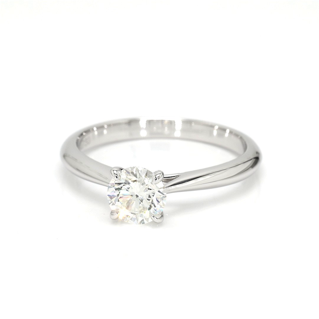 18K 0.74ct Round  Shaped Florence Ring White