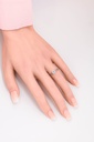 18K 0.74ct Round  Shaped Florence Ring White