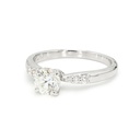 18K 0.79ct Round Shaped Alex Ring White