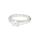 18K 0.7ct Round  Shaped Florence Ring White