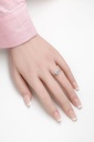 18K 1.03ct Round  Shaped Alice Ring White