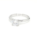 18K 1.03ct Round  Shaped Alice Ring White