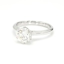 18K 1.51ct Round  Shaped Audrey Ring White