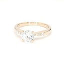 18K 1.03ct Round  Shaped Olivia Ring Yellow