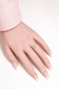 18K 1.03ct Round  Shaped Olivia Ring Yellow
