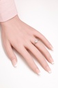 18K 1.01ct Round  Shaped Audrey Ring White