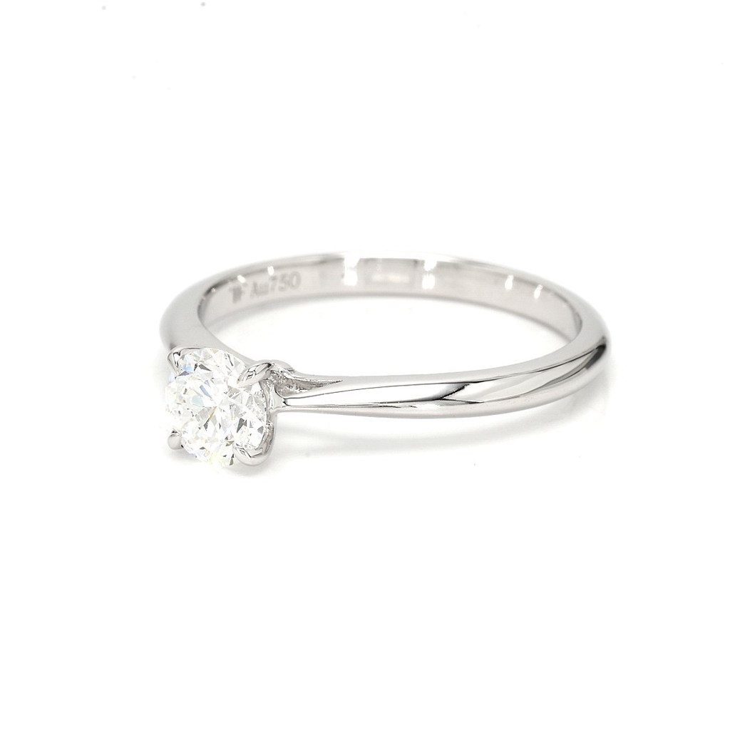 18K 0.52ct Round  Shaped Florence Ring White