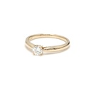 18K 0.3ct Round  Shaped Diane Ring Yellow