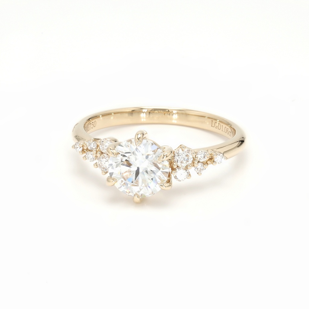18K 1.06ct Round  Shaped Sophie Ring Yellow