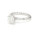 18K 1.5ct Round  Shaped Audrey Ring White