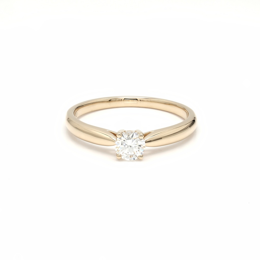 18K 0.3ct Round  Shaped Diane Ring