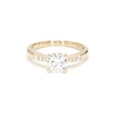 18K 1.03ct Round  Shaped Olivia Ring
