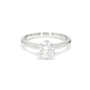 18K 1.01ct Round  Shaped Audrey Ring