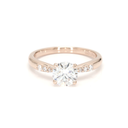 18K 1.07ct Round  Shaped Olivia Ring