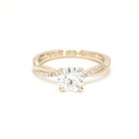 18K 1ct Round  Shaped Yves Ring